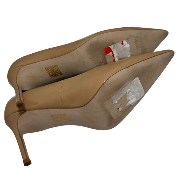 JEFFREY CAMPBELL Nikia Pointed Toe Pumps In Nude Patent Size 8.5 - Picture 8 of 9